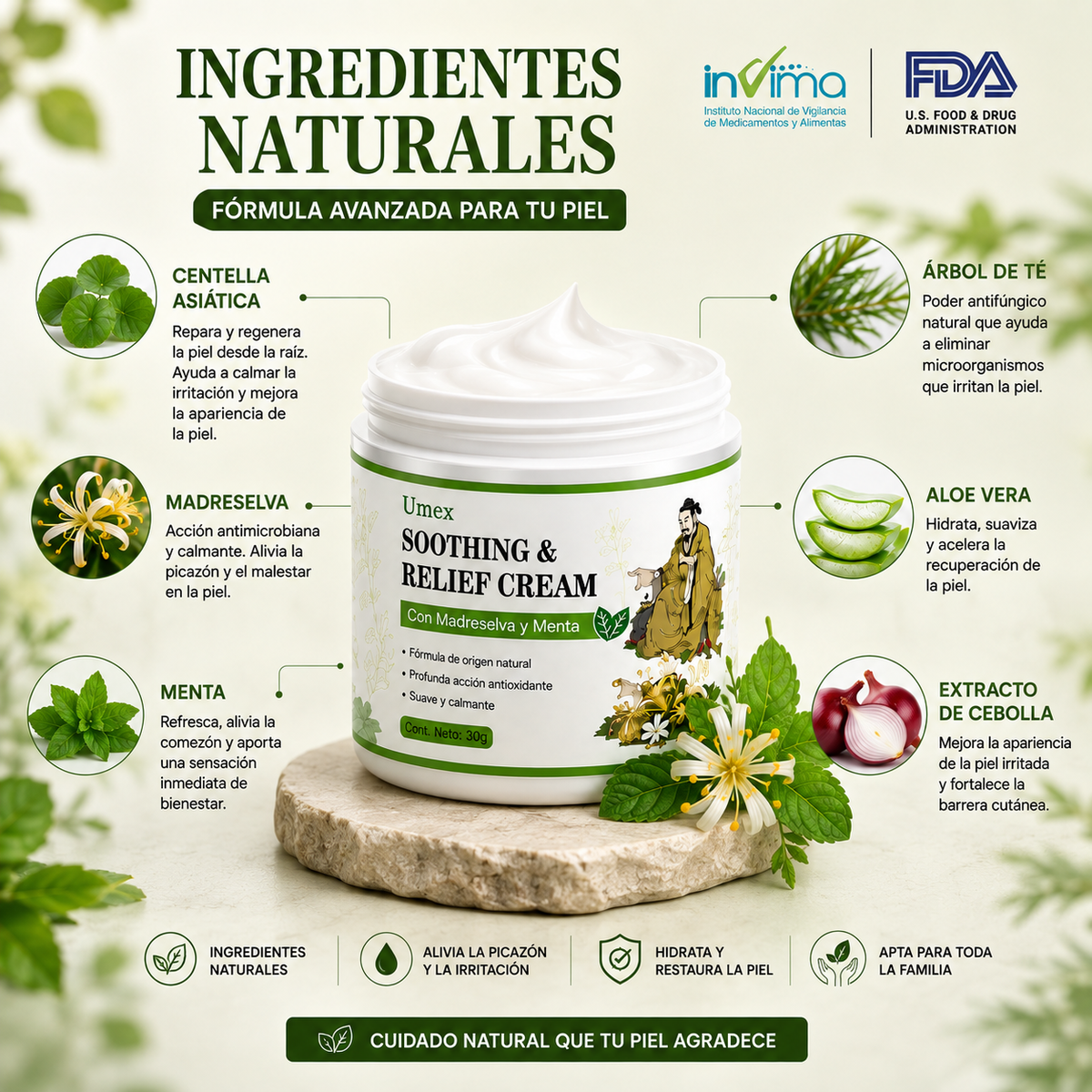 DermaRelief🌿¡Combate los hongos de la piel y Alivia síntomas como picazón, ardor, y brotes en la piel!