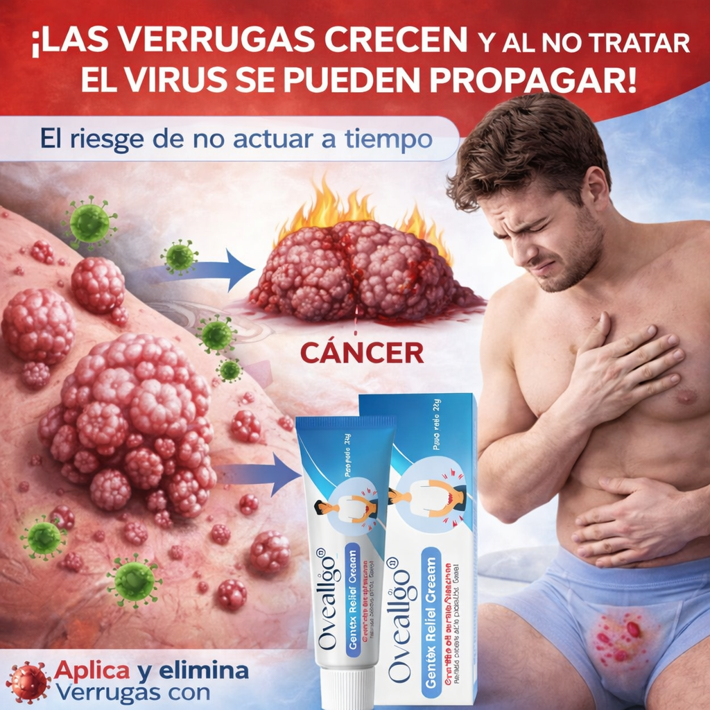 Oveallgo🌿¡Crema para el alivio de verrugas genitales! ¡Promo SOLO POR HOY 45% Descuento! 80G