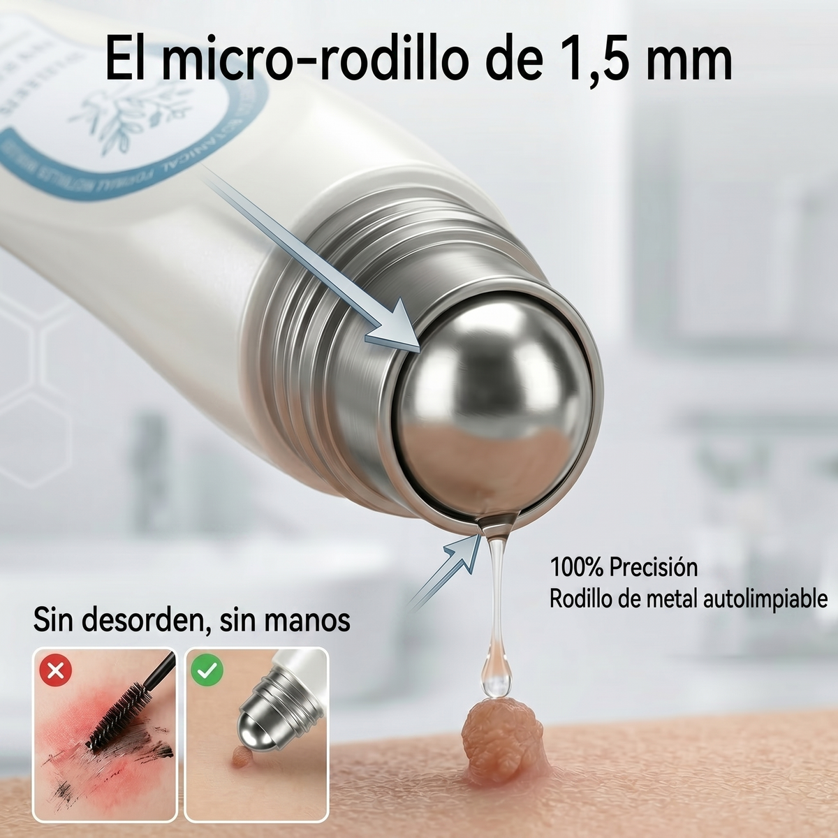 Roll-on DermaClear™ ¡Despídete de verrugas y lunares, sin dolor y sin cicatriz🌿¡PROMO 45% OFF SOLO POR HOY!