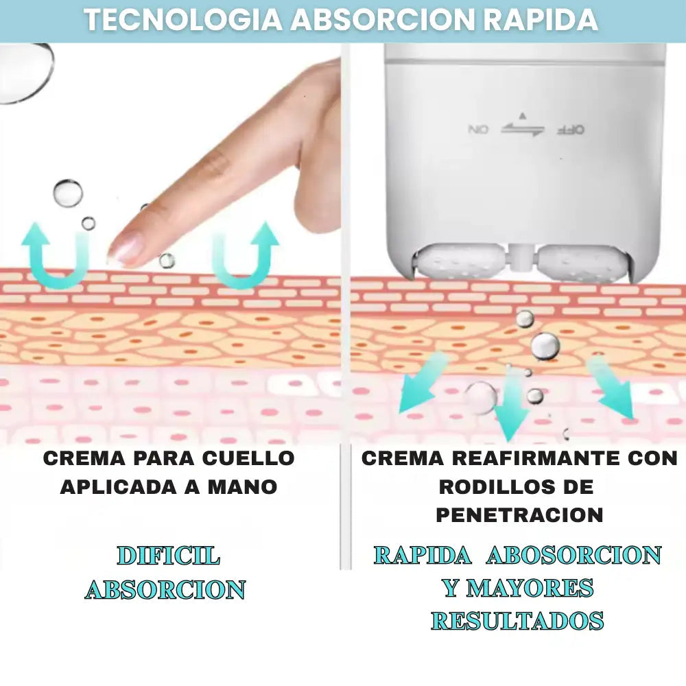 LiftCollagen™🌿 ¡Crema en rodillo, Recupera la firmeza y juventud de tu cuello! Adios papada y lineas del cuello