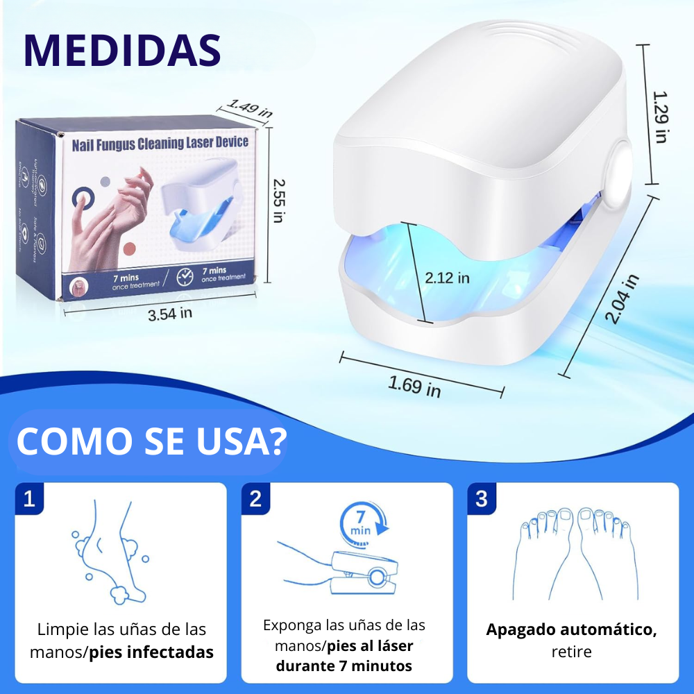 FungiLase🧬¡Dispositivo laser Antihongos, Adiós Onicomicosis!