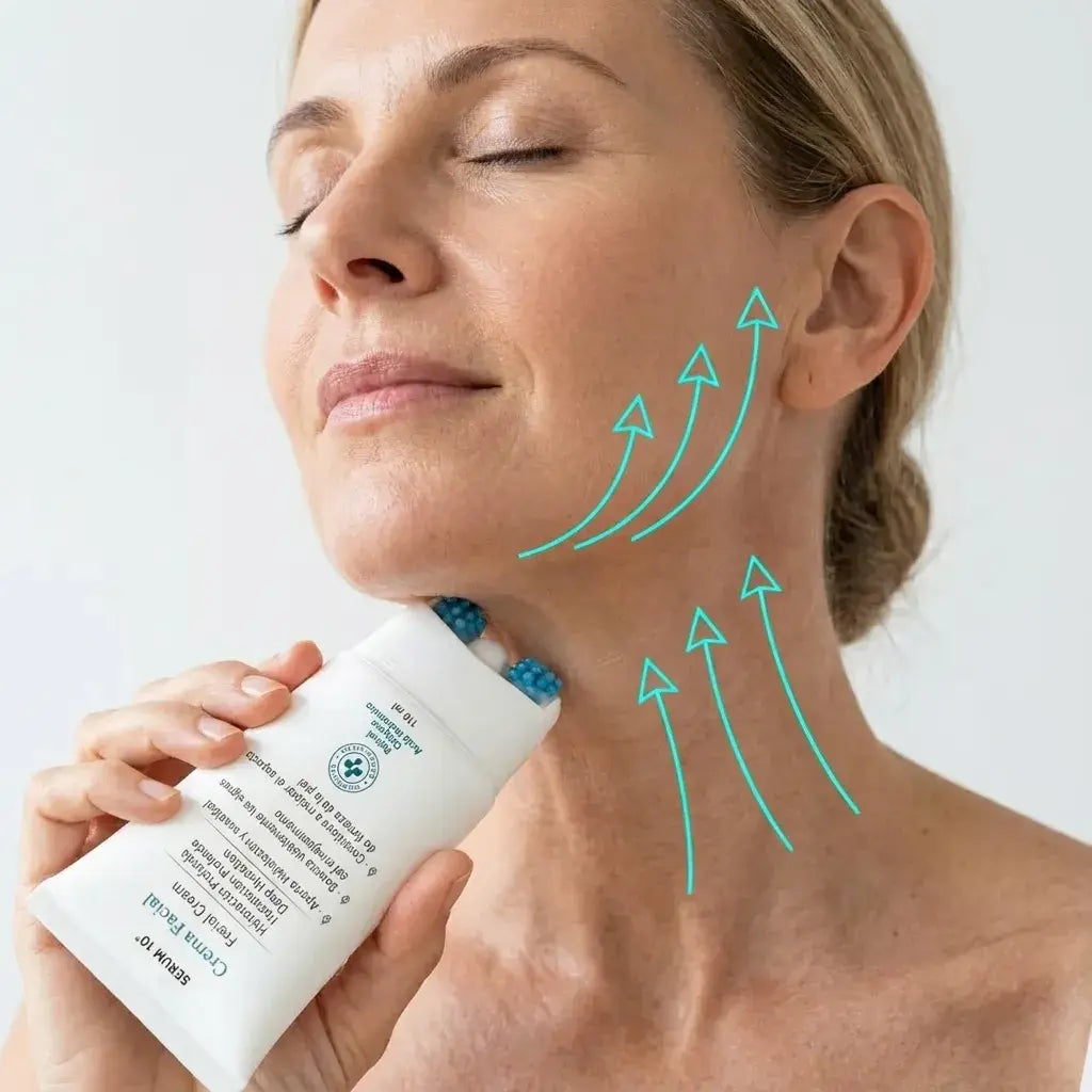 LiftCollagen™🌿 ¡Crema en rodillo, Recupera la firmeza y juventud de tu cuello! Adios papada y lineas del cuello
