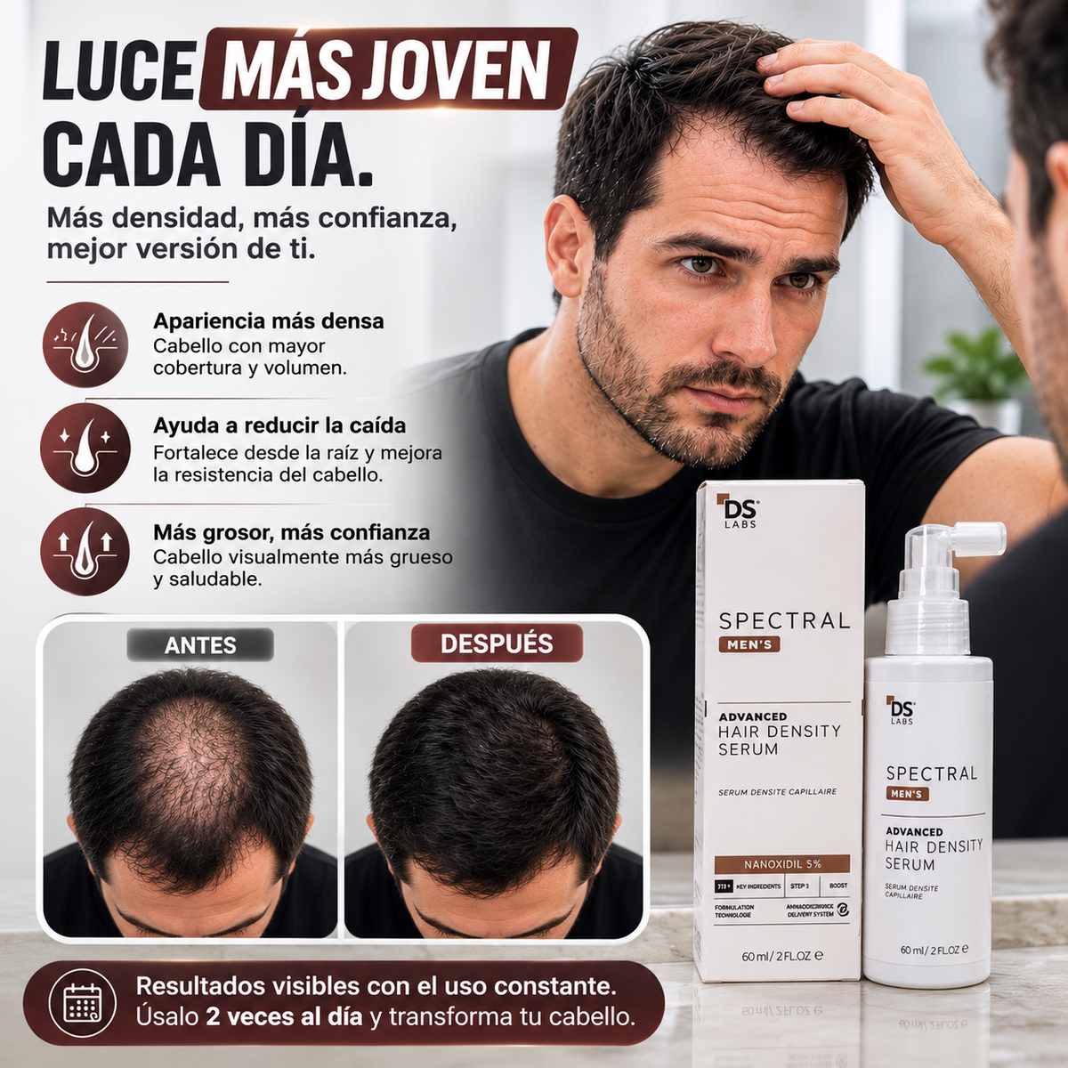 FOLIXEN™ 🌿¡Serum Crecimiento capilar, despídete de la caída del cabello y luce una apariencia mas joven!