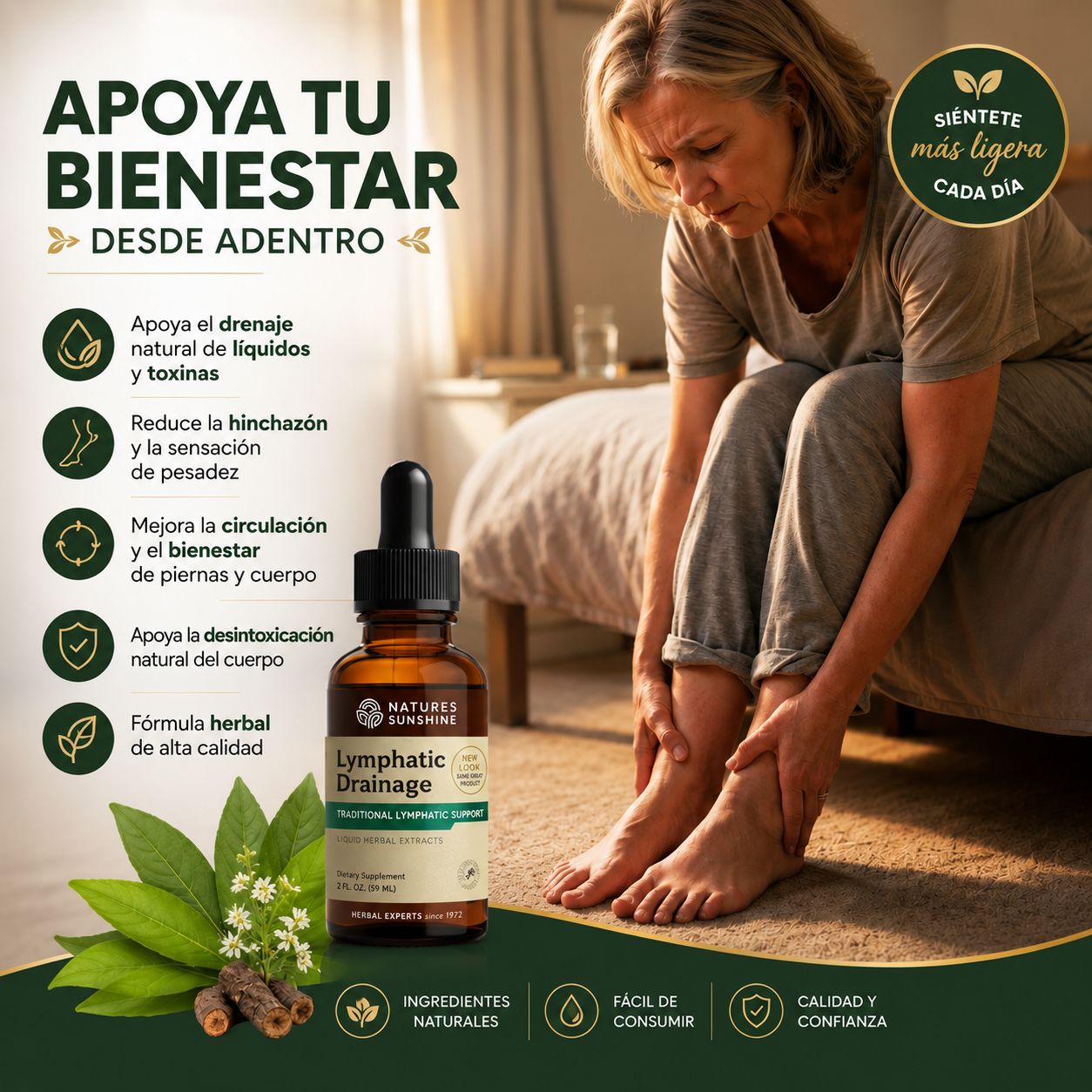 LymphiZen™ ¡Gotas de drenaje linfatico, elimina la hinchazon de tu cuerpo, recupera tu bienestar! Promo 45% OFF