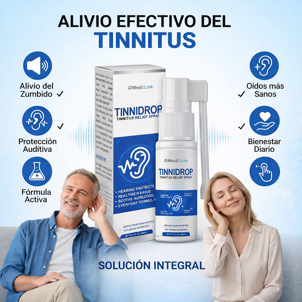 Tinnidrop🌿¡Alivia zumbidos, dolor, otitis y molestias auditivas! Promo 45% Descuento
