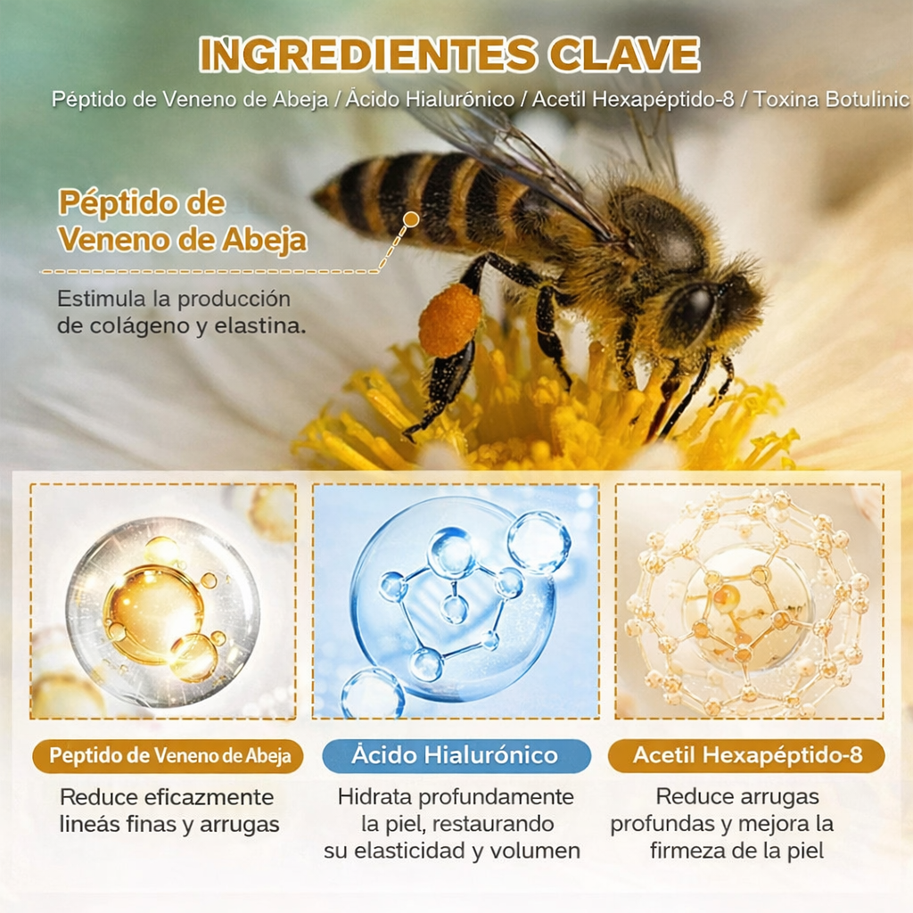 BeeLift🌿¡Crema Efecto Botox anti-edad, Adiós arrugas y parpados caídos! 30Ml