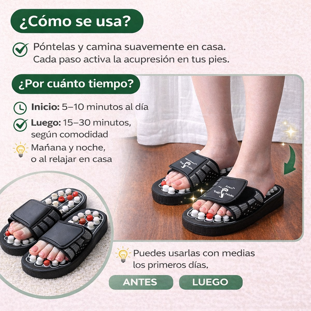 FootZen🌿 Sandalias acupuntura ¡Alivio del dolor y el estrés!🌿