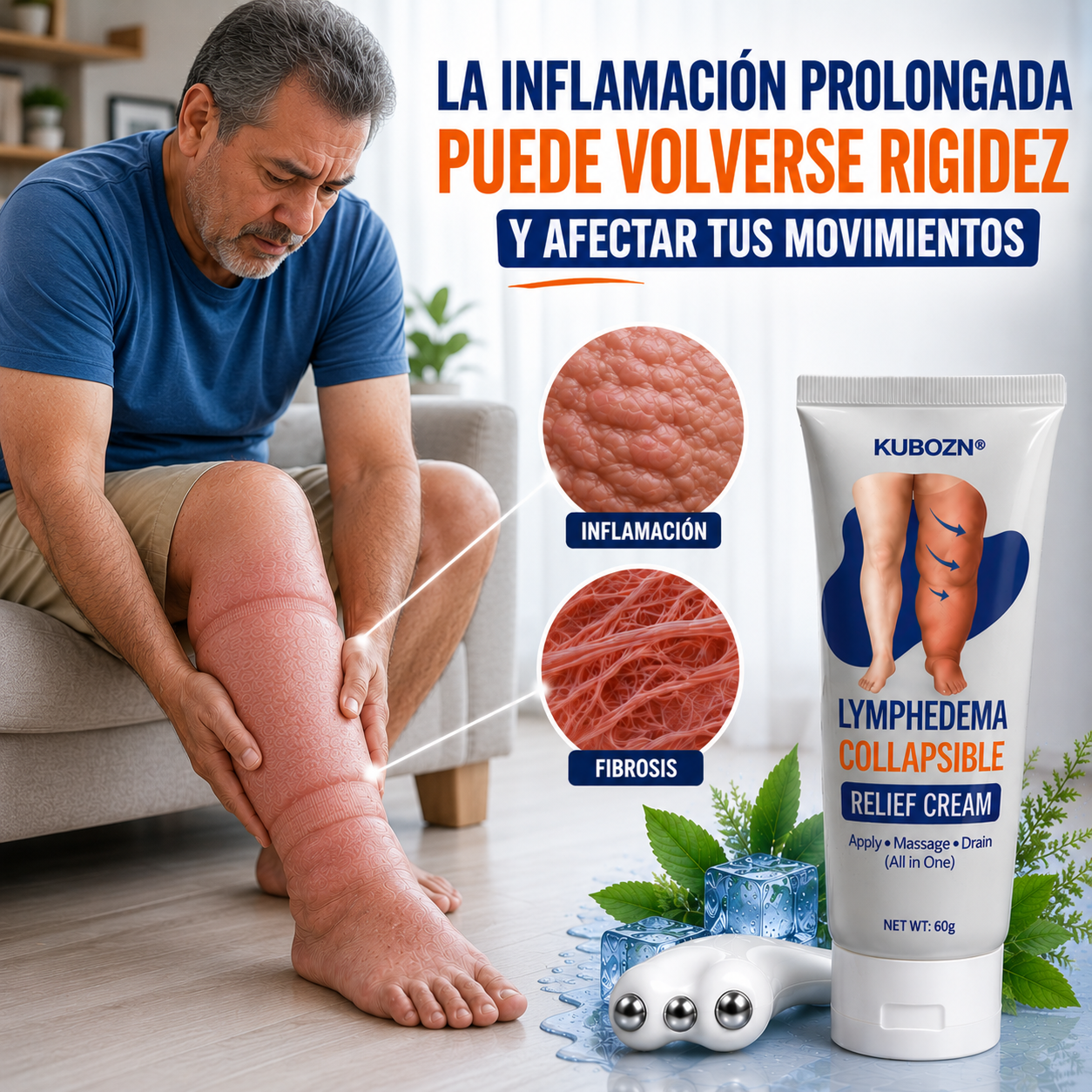 LynfeCream🌿¡Alivio para piernas pesadas, hinchadas o con dolor al final del día! Promo 45%Off