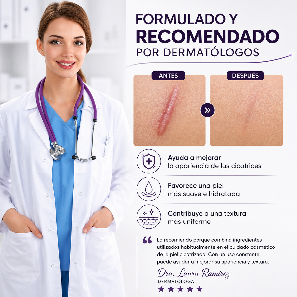 ReGenScar🌿¡Gel reparador de cicatrices, recupera tu seguridad y luce una piel sana y sin imperfecciones! 80 G
