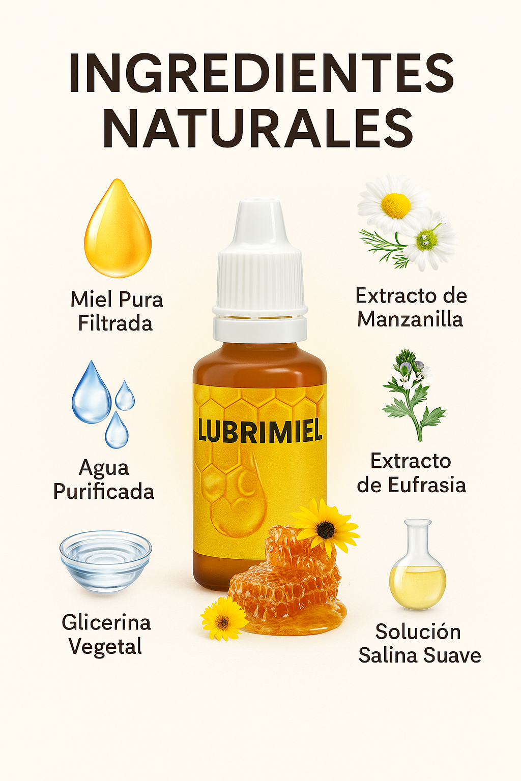 Gotas Ocumiel🌿 ¡Alivio ocular con el poder de la miel, hidrata y protege tus ojos!
