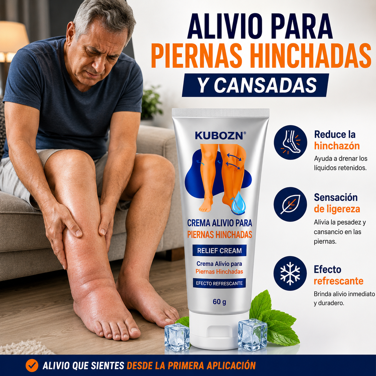 Desinflamax🌿¡Alivio para piernas hinchadas y con dolor, desinflama y activa tu circulación! Promo 45%Off