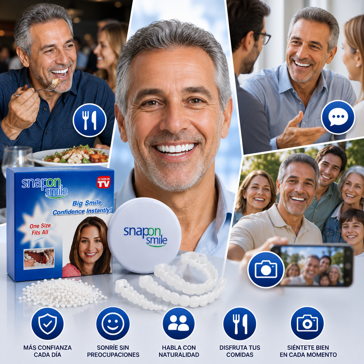 SmileOne™ Carillas dentales ¡Sonríe, come y habla con seguridad, renueva tu sonrisa!