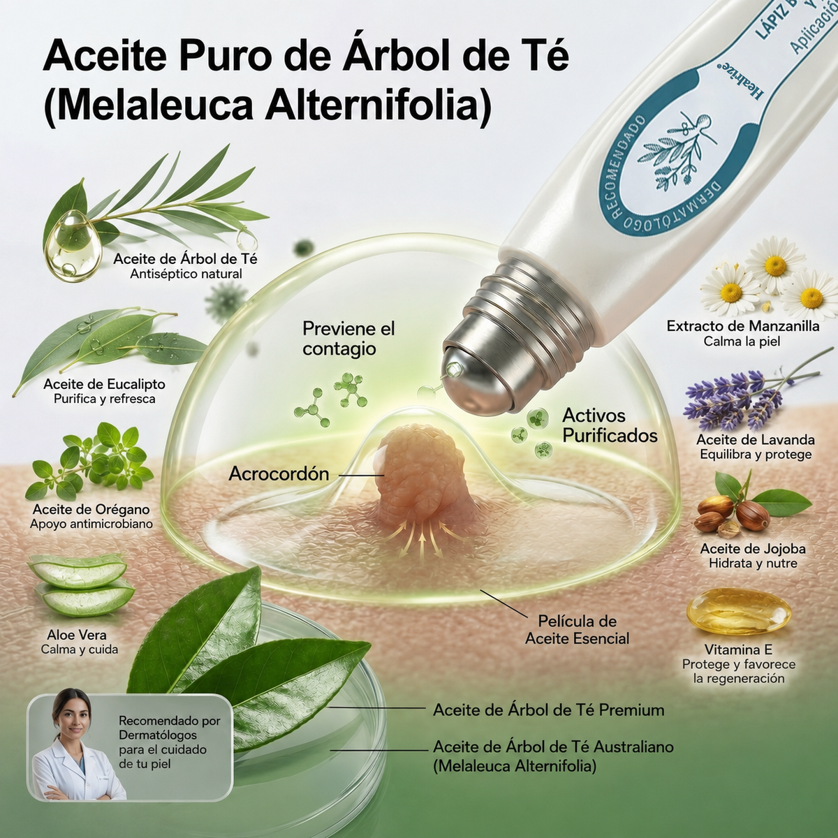 Roll-on DermaClear™ ¡Despídete de verrugas y lunares, sin dolor y sin cicatriz🌿¡PROMO 45% OFF SOLO POR HOY!