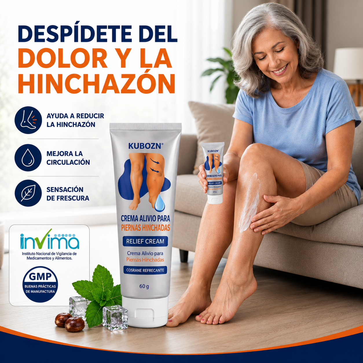 LynfeCream🌿¡Alivio para piernas pesadas, hinchadas o con dolor al final del día! Promo 45%Off