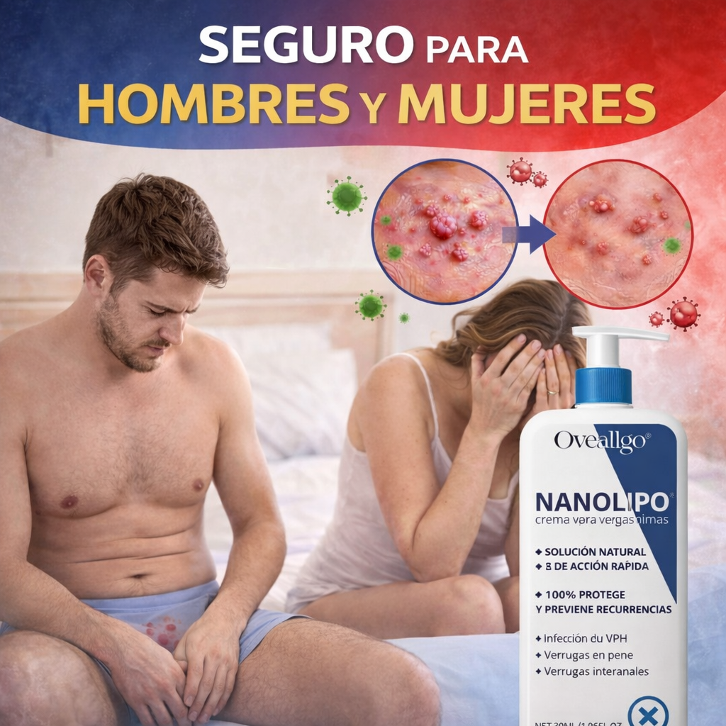 NaNolipo®🌿 ¡Despídete de las verrugas genitales y recupera tu confianza! ¡SOLO HOY 40% Descuento! 50Ml