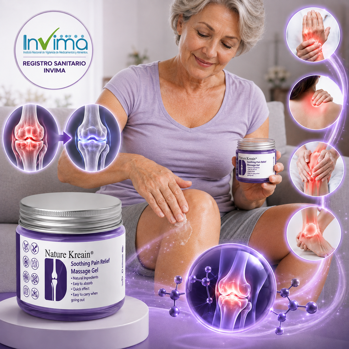 Nature🌿¡Gel Medico natural para el alivio de las articulaciones, Recupera tu movilidad y elimina el dolor!