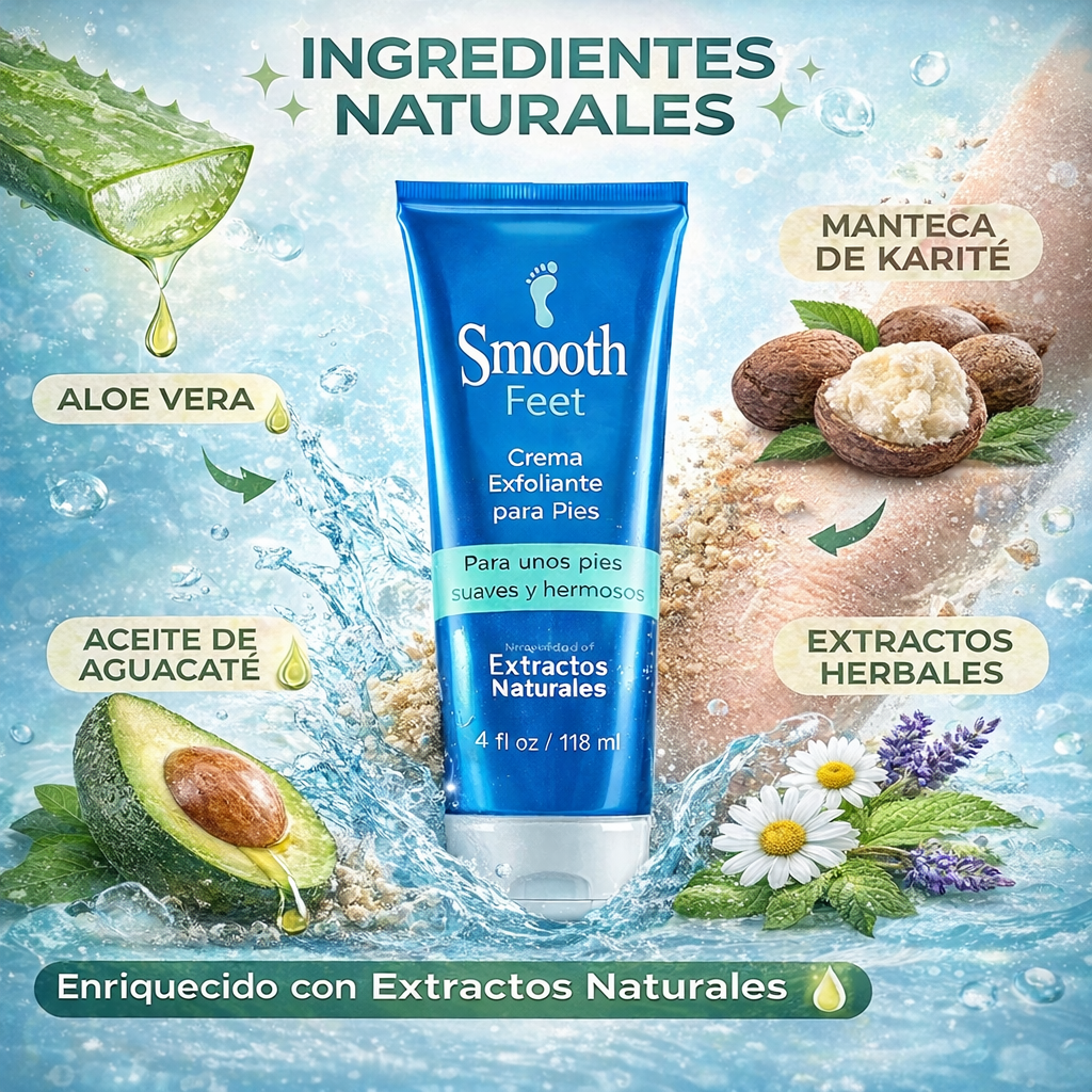 SmoothStep🌿¡Elimina callos, resequedad y grietas en pies! Crema 118 ML Oferta especial