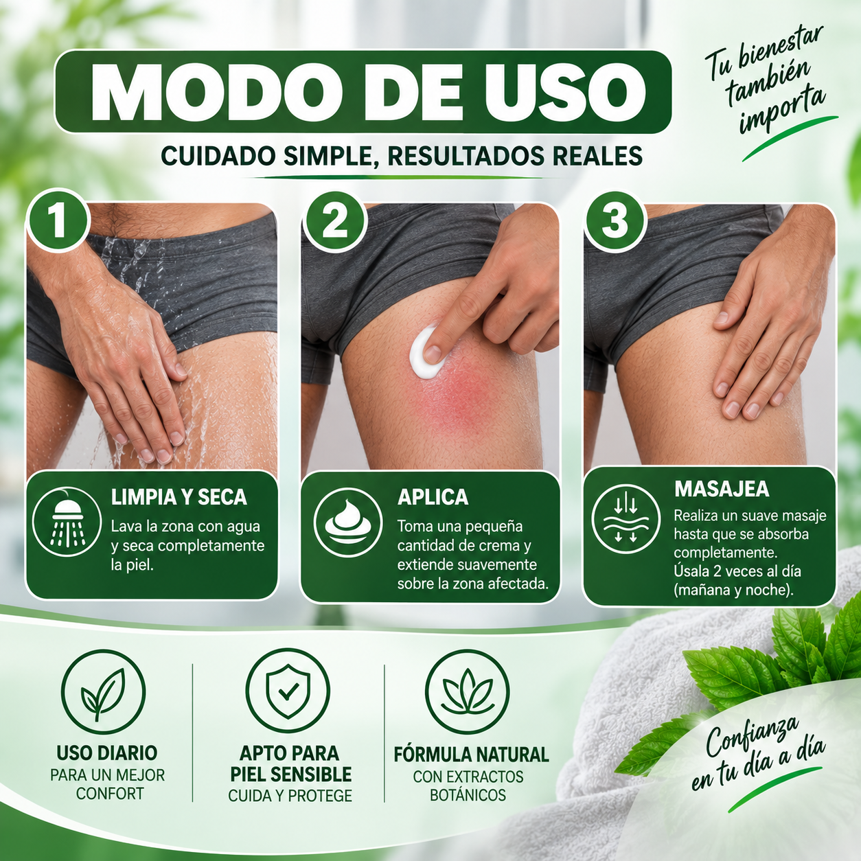 DermaMen ¡Balsamo intimo combate la Balanitis, y elimina la picazon, ardor, e inflamacion! Promo SOLO HOY 45%OFF