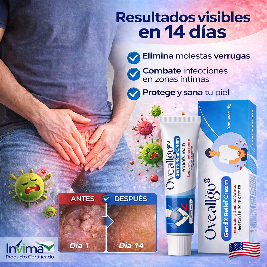 Oveallgo🌿¡Crema para el alivio de verrugas genitales! ¡Promo SOLO POR HOY 45% Descuento! 80G