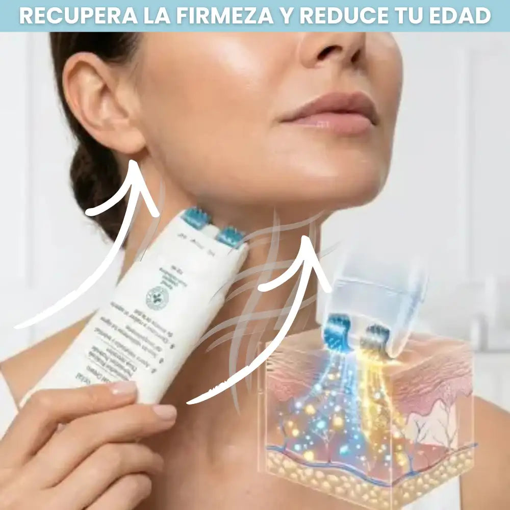 LiftCollagen™🌿 ¡Crema en rodillo, Recupera la firmeza y juventud de tu cuello! Adios papada y lineas del cuello