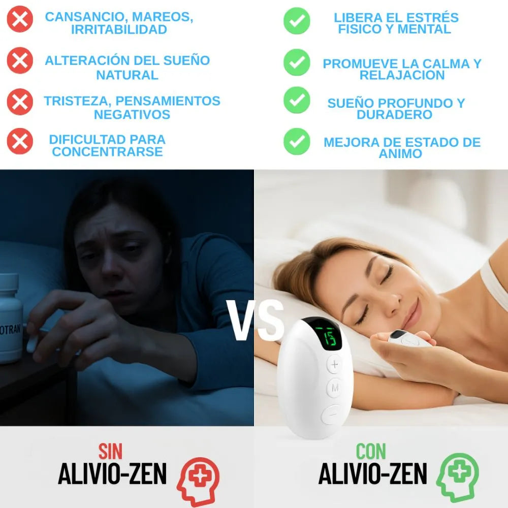 Alivio-Zen  ¡Dispositivo que reduce la ansiedad y combate el insomnio!