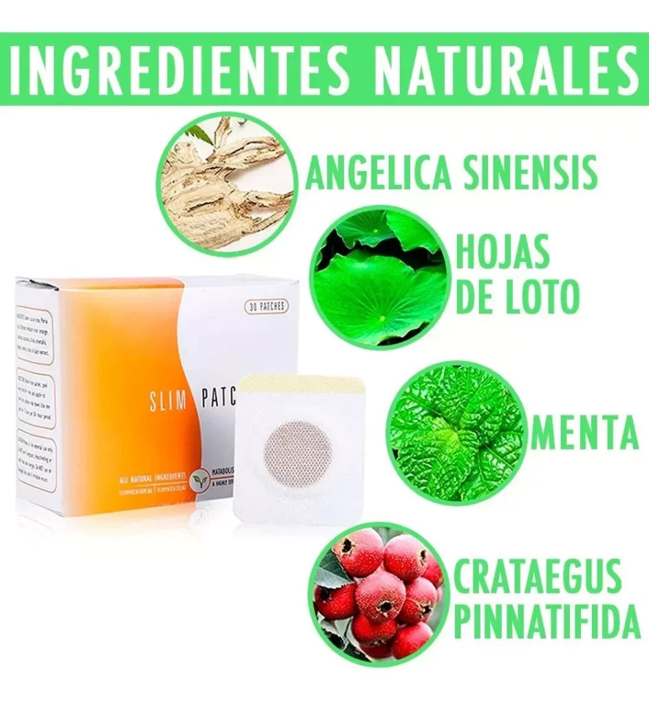 Slim Patch🌿¡Parches Anti-ansiedad y adelgazantes! Super prom 30 Parches🌿