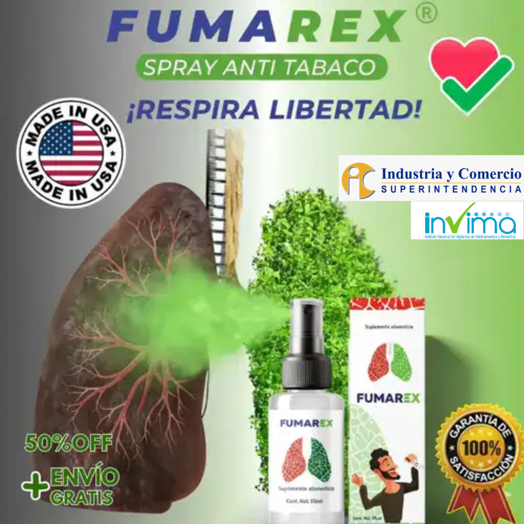 🌿Fumarex🌿 ¡Libérate del habito que te roba el aire de forma natural sin estrés ni ansiedad!