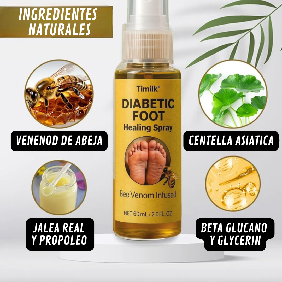 Spray Diabetic🌿¡Alivio natural y cicatrización de pie diabético! Pague 1 y lleve el 2 Gratis!