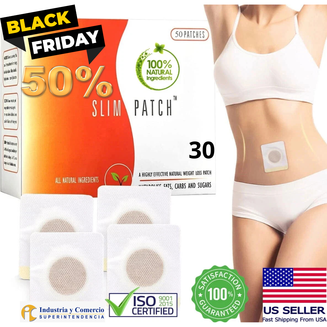 Slim Patch🌿¡Parches Anti-ansiedad y adelgazantes! Super prom 30 Parches🌿