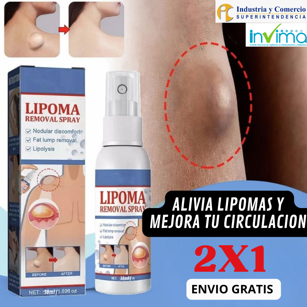 Spray Lipozen🌿 ¡Alivio natural de Lipomas! Pague 1 y lleve el 2 Gratis🌿