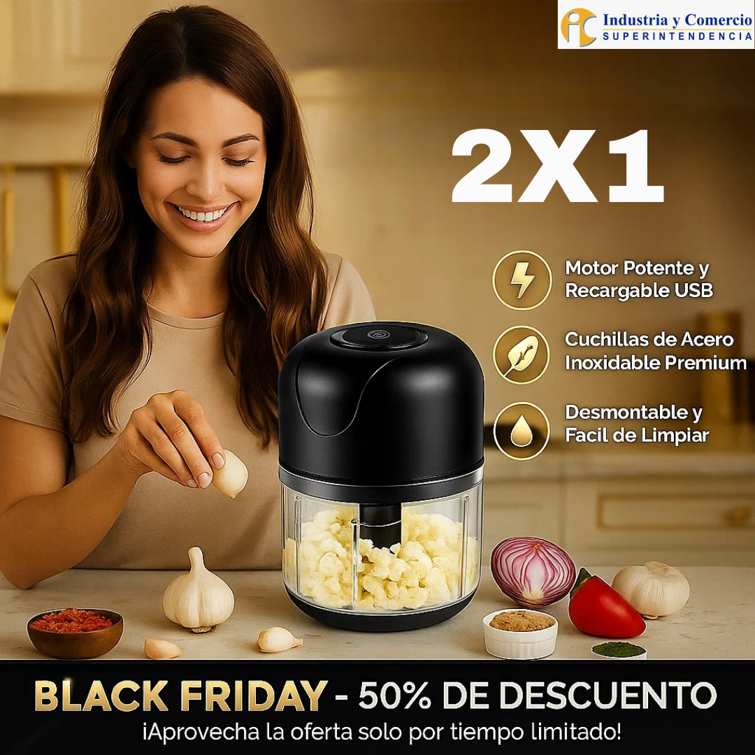 Chopix® Picadora digital, ¡Seguridad y ahorro! Black Friday pague 1 y lleve el 2 Gratis