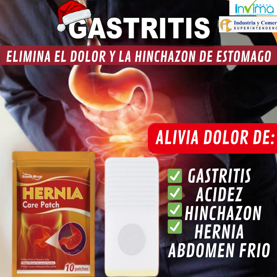 HerniPatch®🌿¡Alivio natural de Dolor de estomago!  Promo Pague 10 y lleve 20 con el 40%OFF