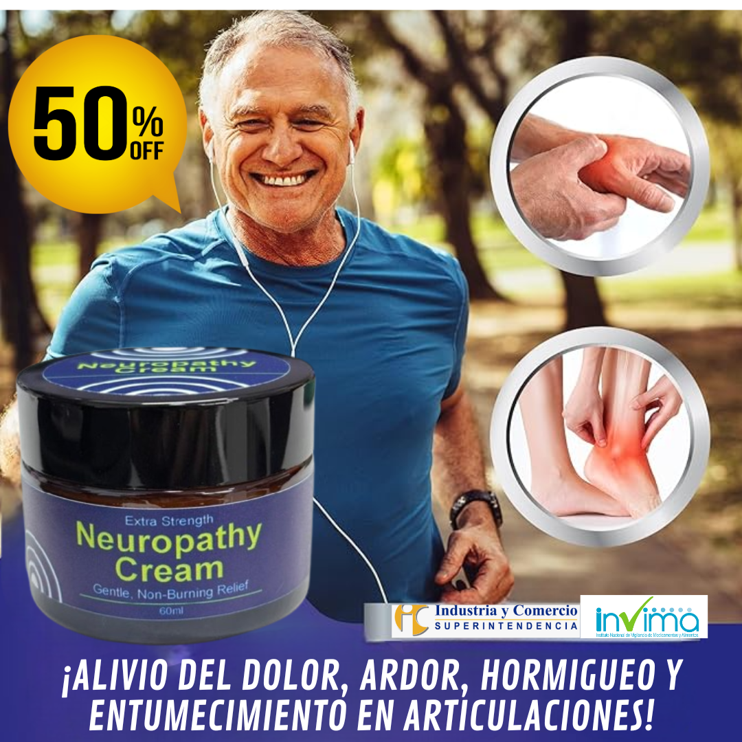 Crema Neuropatia 60ML🌿¡Alivio del dolor, Ardor y Hormigueo! Promo con el 50%Off🎄