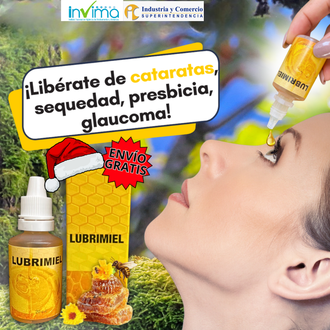 Gotas Ocumiel🌿 ¡Alivio ocular con el poder de la miel, hidrata y protege tus ojos!