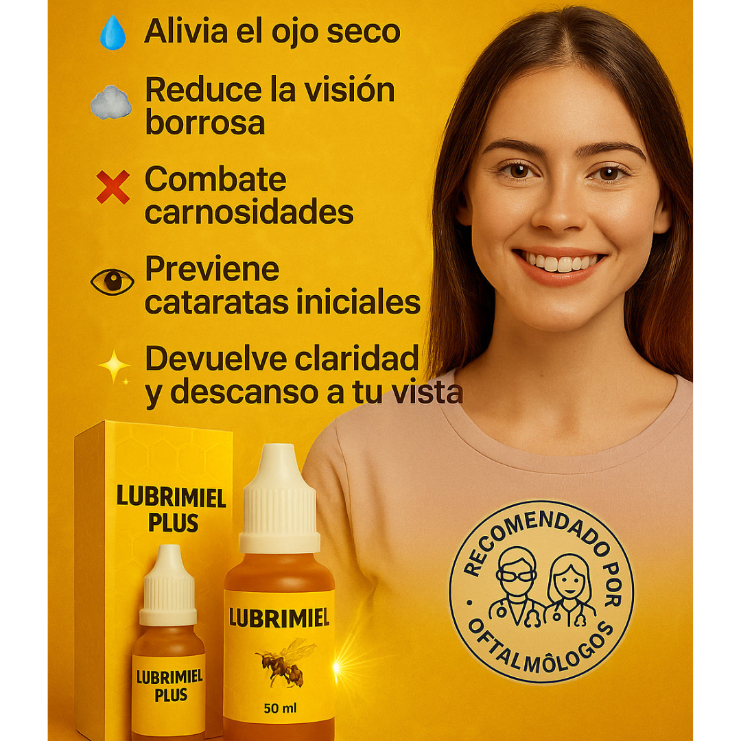 Gotas Ocumiel🌿 ¡Alivio ocular con el poder de la miel, hidrata y protege tus ojos!