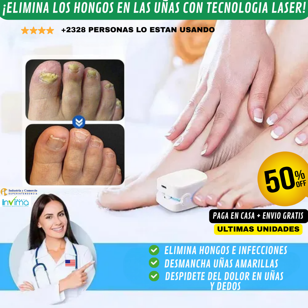 FungiLase🧬¡Dispositivo laser Antihongos, Adiós Onicomicosis!