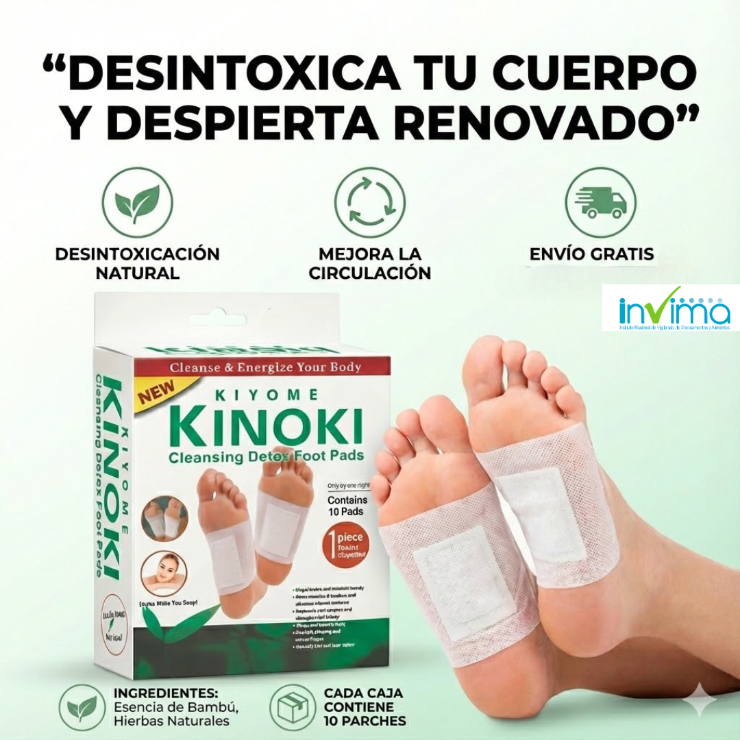 Kinoki® ¡Alivio natural, Descanso profundo! Lleva 50 Parches con el 45% de descuento