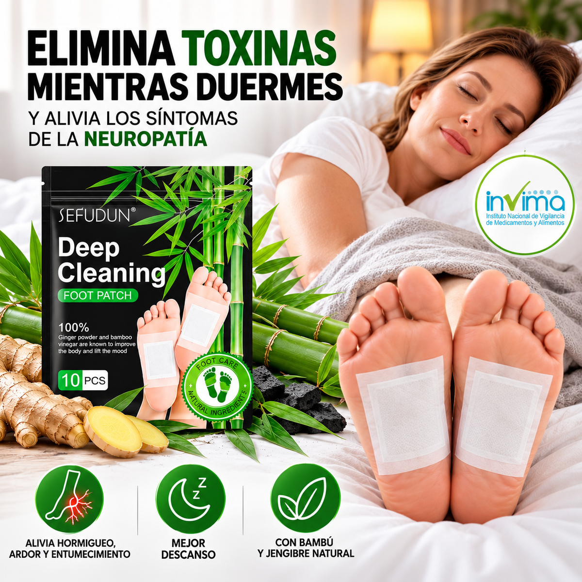 Deep cleaning🌿 ¡Alivio natural, Descanso profundo! Desintoxica tu cuerpo y ataca los síntomas de la neuropatía