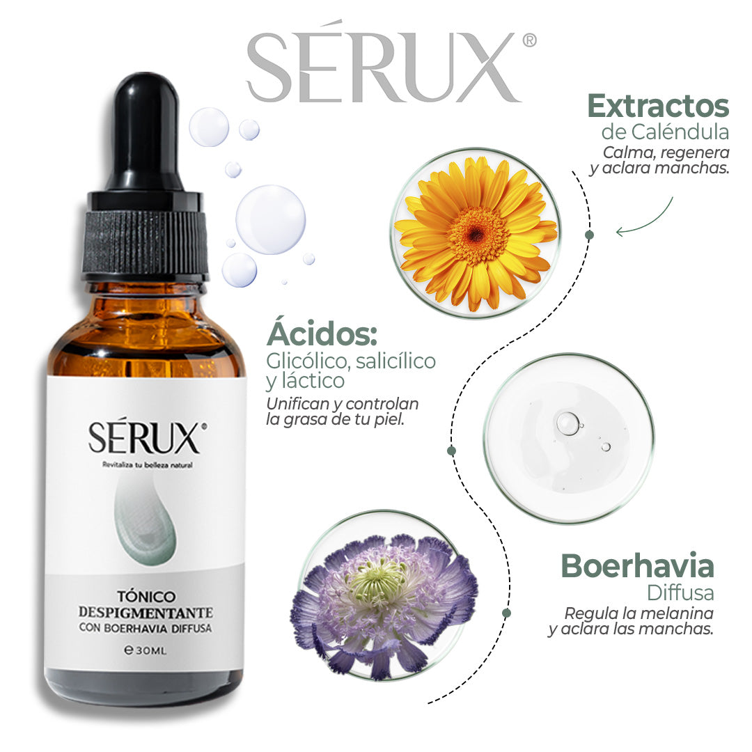 Serux despigmentante🌿Elimina Manchas y Luce un Rostro joven en solo semanas 30ML🌟