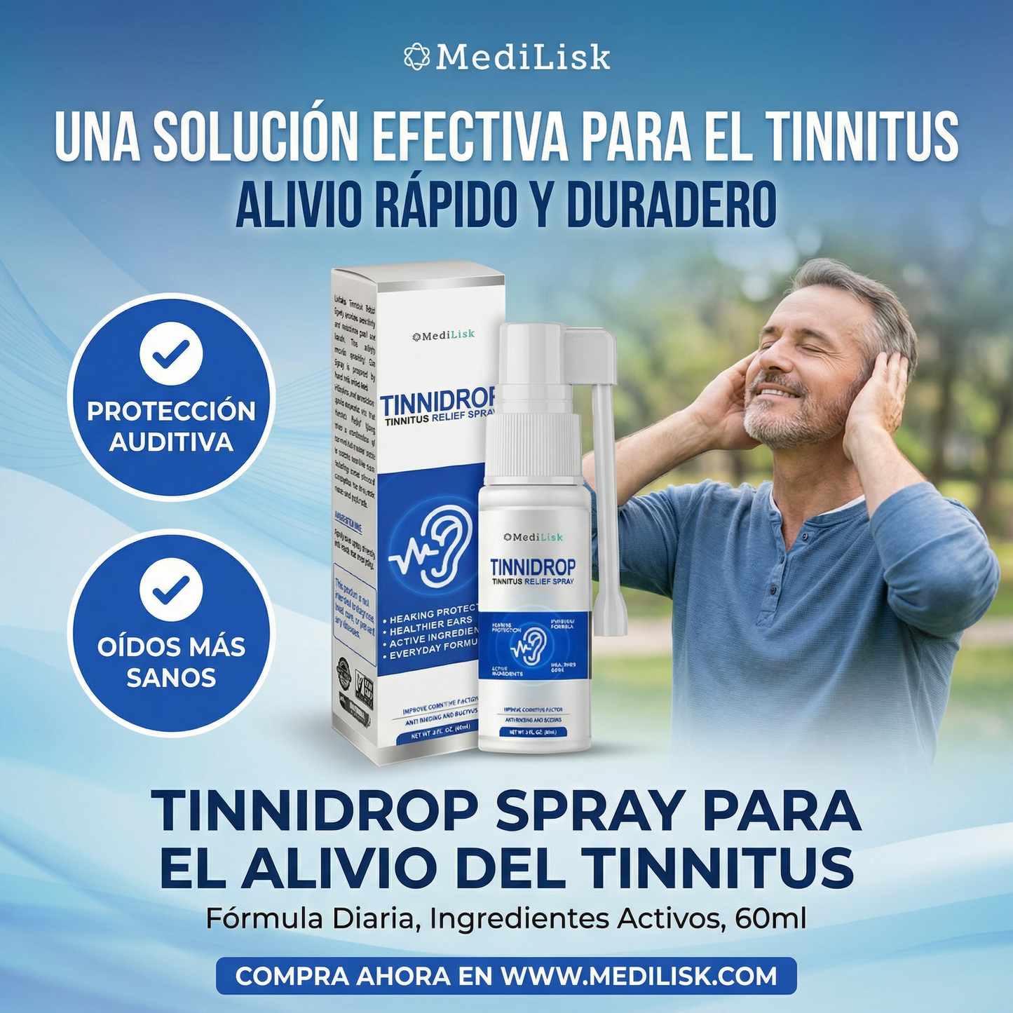 Tinnidrop🌿¡Alivia zumbidos, dolor, otitis y molestias auditivas! Promo 45% Descuento