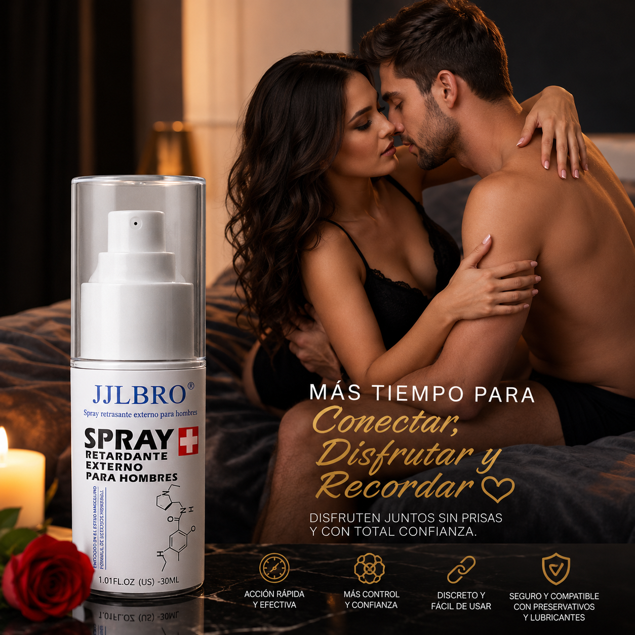 DURAMAX™🍆¡Spray Retardante para mayor confianza y control masculino, tu secreto para durar mas! 30ML