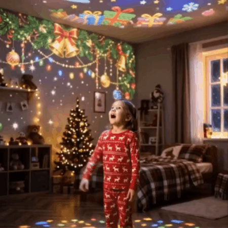Proyector de luces navideñas🎄 ¡Lleva la unión familiar y la magia de la Navidad a cada rincón de tu hogar! Promo Pre-temporada