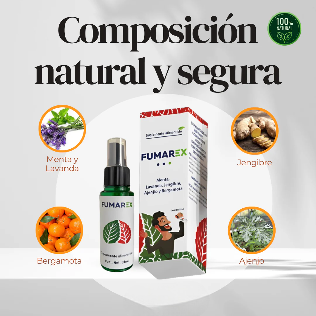 🌿Fumarex🌿 ¡Libérate del habito que te roba el aire de forma natural sin estrés ni ansiedad!