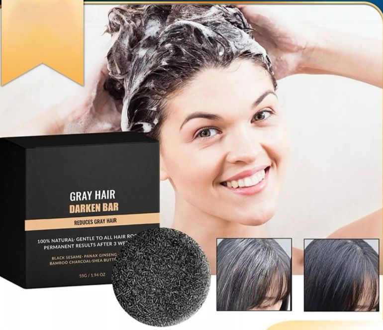 Jabon Anticanas🌿 ¡Recupera el color natural de tu cabello! Lleve 2 Por el precio de 1